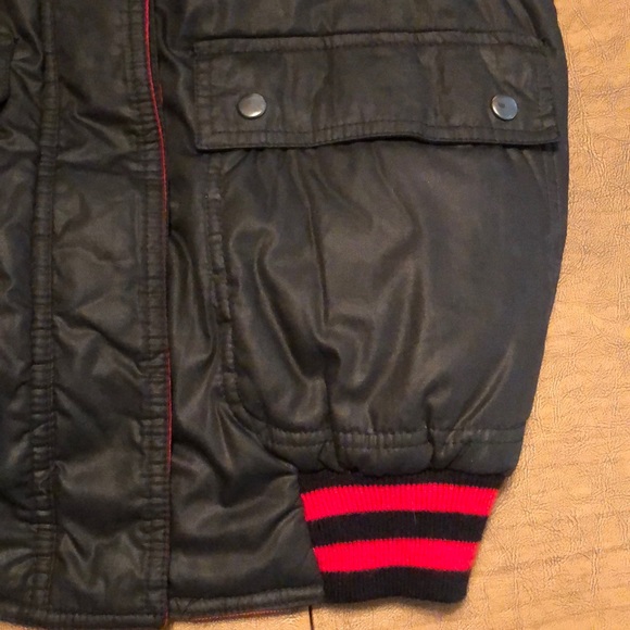 VTG Reversible Red & Black Snap Down Ski Vest M - Picture 8 of 8